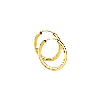 Paar Creolen FIRETTI "Schmuck Geschenk Silber 925 Ohrschmuck Ohrringe 3,0 mm breit" Gr. 30, gelbgoldfarben, Damen, 30, Silber 925 (Sterlingsilber)