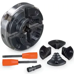 Stürmer Holzstar 4 Backenfutter Set 2 D. 100 mm M33x3,5 5931023 Drechsel Zubehör