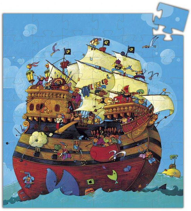 Puzzle Silhouette - Bateau de Barberousse 54 pcs - Djeco