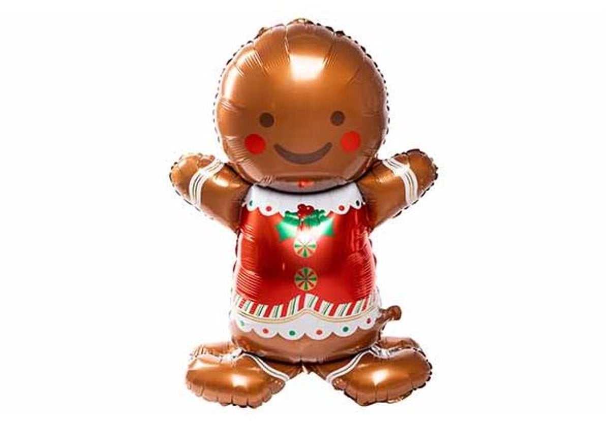 Cosy @ Home Ballon Cookie Bruin Folie Decoratie H: 79 cm, B: 120 cm