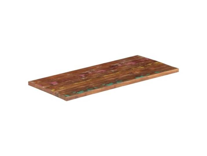 KLGBNCVE Tischplatte 100x60x2,5 cm Rechteckig Altholz Massiv Handgefertigt, Rustikales Design, Vielseitig Kombinierbar, Leicht Zu Reinigen