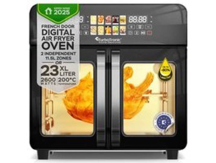 Friteuse sans huile XXL & mini four électrique - TURBOTRONIC - AFO240 - 23 L TriZone (2×11 5 L) - 10 programmes - 2600 W