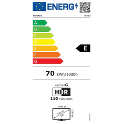 Hisense TV 58A6S 58" 4K, 60Hz (58", LCD, LED, 4K, DE), TV, Schwarz