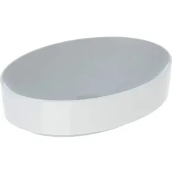Geberit VariForm Aufsatzwaschtisch, oval 55x40cm, o. Hl, o. Ül., weiß