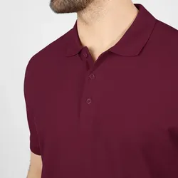 Jako Polo Organic - maroon - L