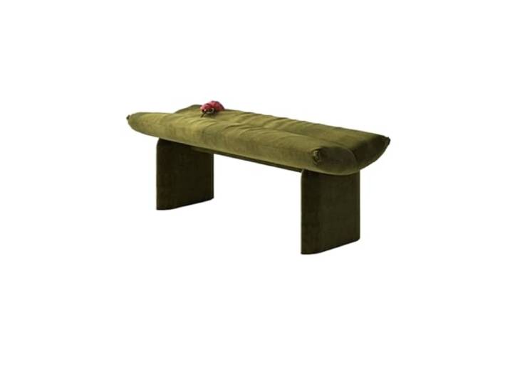 RUNZE765Z Dekorativ Lange Schuhwechselbank aus Holz for das Schlafzimmer Bettbank, Garderobensofa(XS)