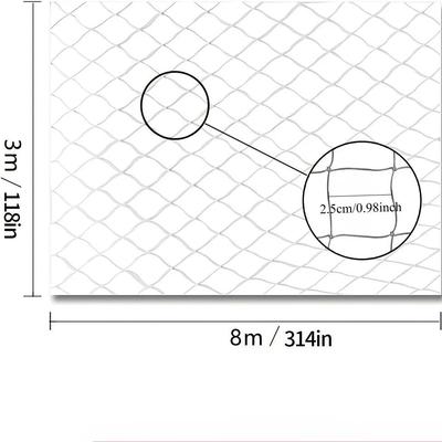 Transparent Cat Safety Net For Balcony, Stairs & Windows Pet Fall Protection Barrier 3x8m