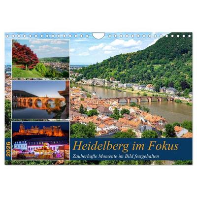 Heidelberg im Fokus (Wandkalender 2026 DIN A4 quer), CALVENDO Monatskalender