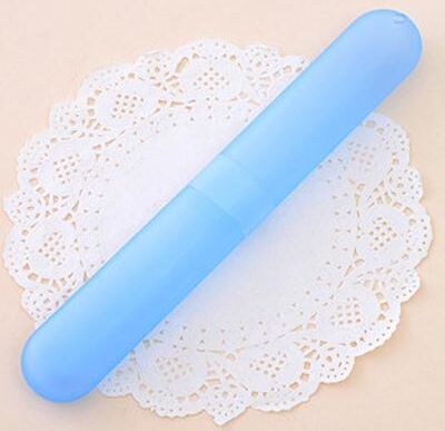 Youfap Market Portable Toothbrush Holder Case, Travel Hiking Camping Toothbrush Protector Box blue