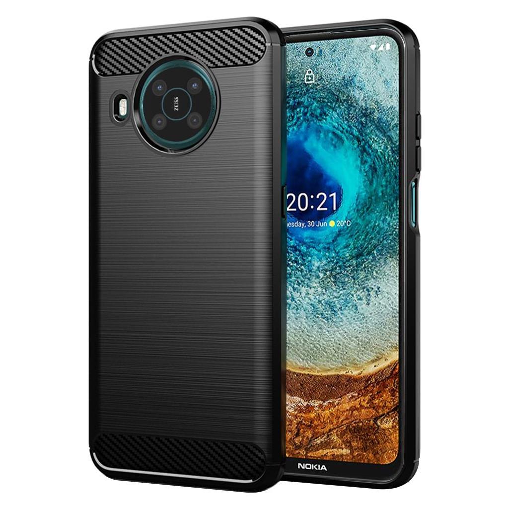 Techsuit - Carbon Silicone - Nokia X10 / X20 - Black (Nokia X10, Nokia X20) (56339059)