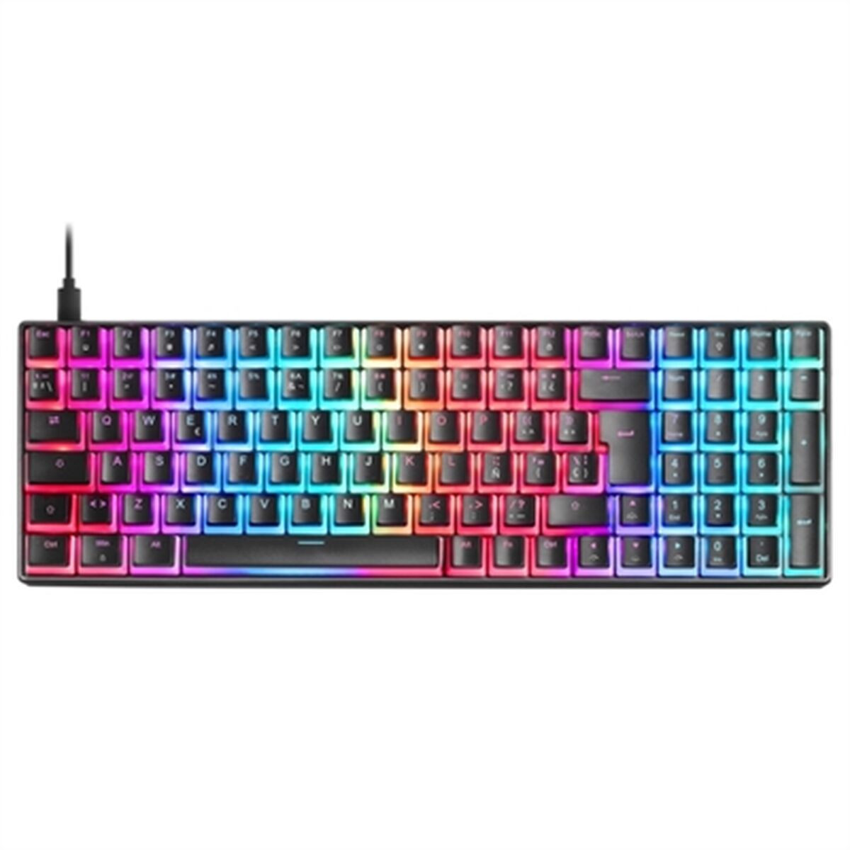 Mars Gaming MKULTRA mechanisch toetsenbord met RGB-LED en USB-aansluiting, zwart