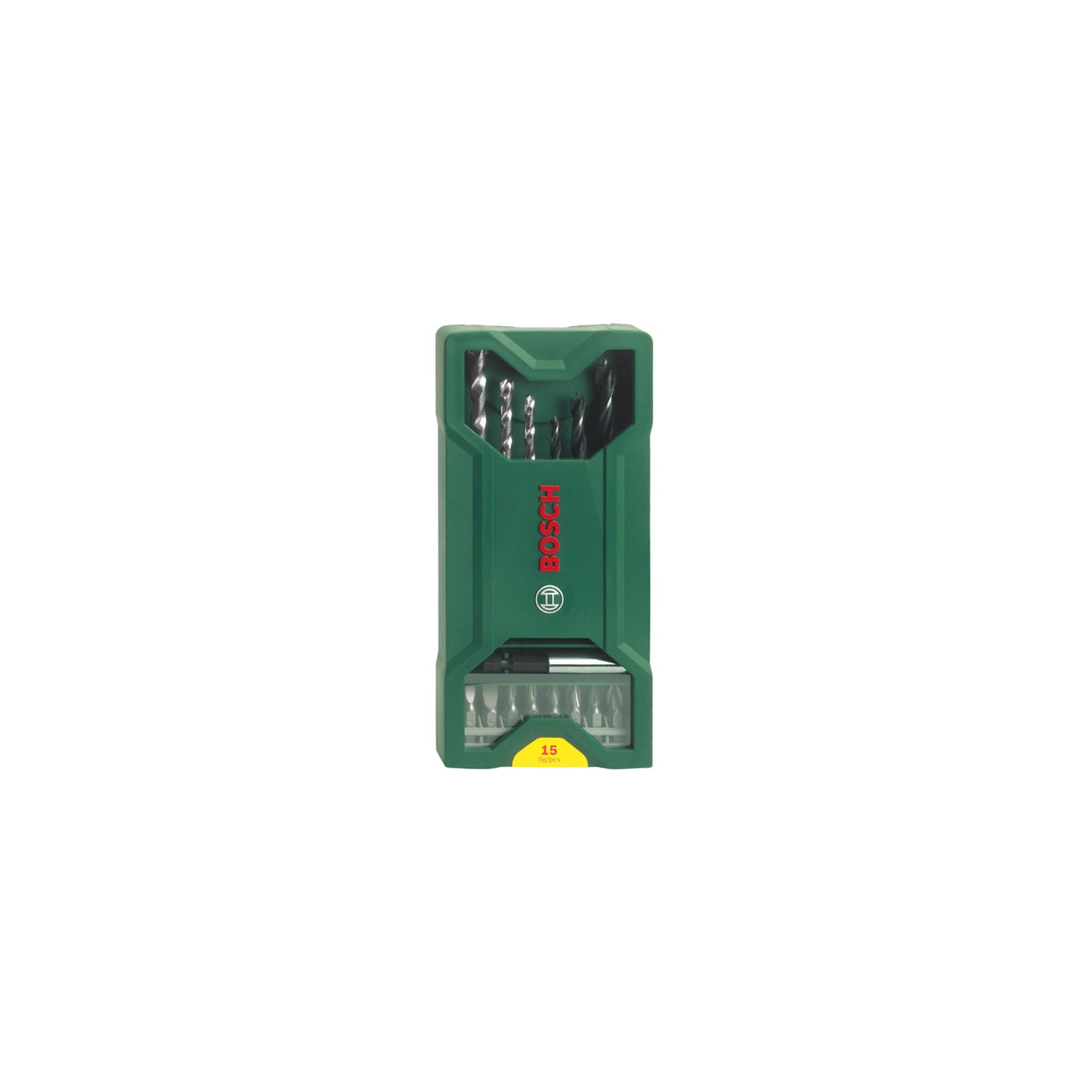 BOSCH Mini-X-Line Mixed-Set, 3 Stein-, 3 Holzbohrer, 8 Schrauberbits (2607019579)
