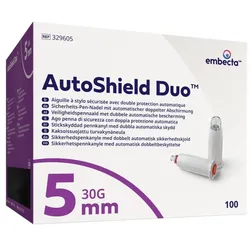 Auto Shield Duo Sicherheits-Pen-Nadel 5mm, 0,30 mm (31G) 100 St