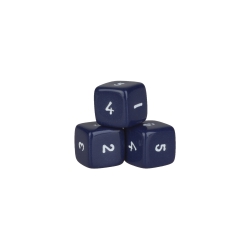 Halmakegel.com 6-seitiger Würfel - Hexaeder - W6 - dunkelblau 257651