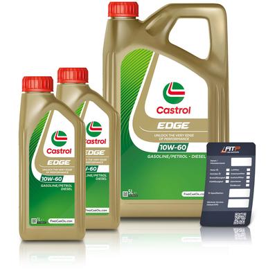 Castrol 7 L EDGE 10W-60 + Ölwechsel-Anhänger [Hersteller-Nr. 15F62C]