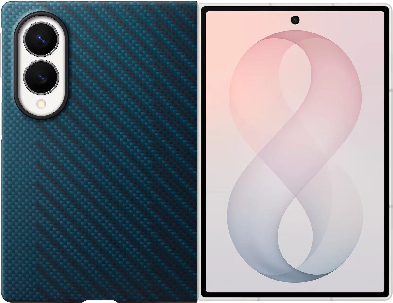 Funda Magnética De Carbono Azul / Samsung Galaxy Z Fold8