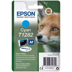 Epson Original T1282 Fuchs Druckerpatrone cyan 3,5ml (C13T12824012)