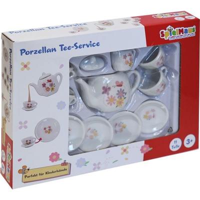 SpielMaus Küche Tee-Service aus Porzellan, 11-teilig
