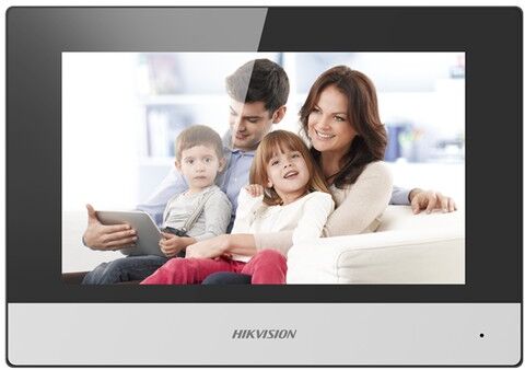 Hikvision Digital Technology DS-KH6320-WTE1 sistema per video-citofono 17,8 cm (7") Nero, Bianco (DS-KH6320-WTE1/EU)