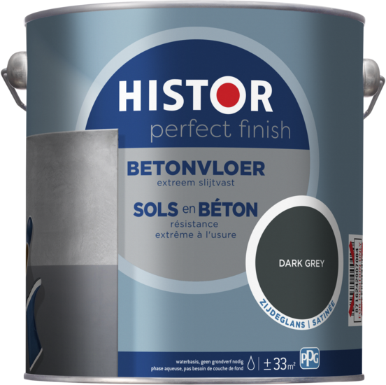 Histor Perfect Finish Betonvloer Zijdeglans - Dark Grey