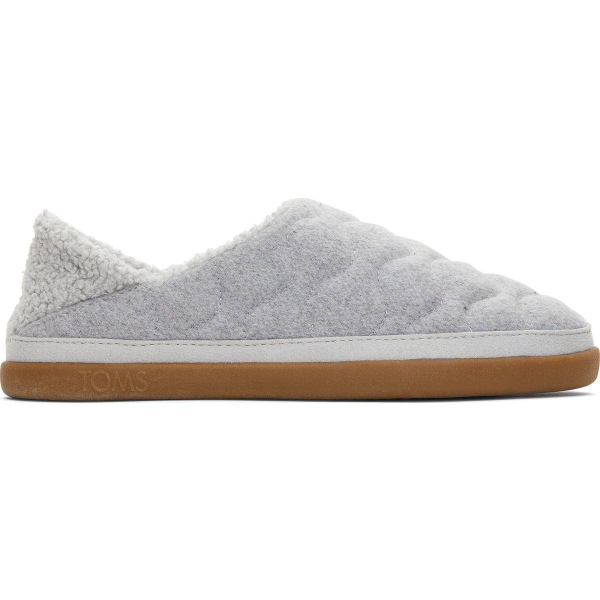Toms Ezra grey quilted felt 39 10020161-39
