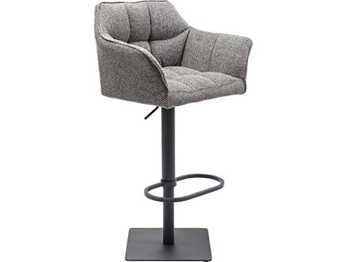 Kare Design Barhocker Thinktank, Barstuhl mit Armlehnen, Küchenhocker, Barsessel, Barstuhl, Bistrostuhl, Schwarz/Weiß, (H/B/T) 111x65x55cm