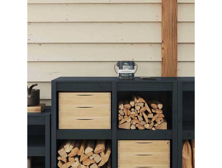vidaXL Holzfarbe Grau 2,5 L Wall Print