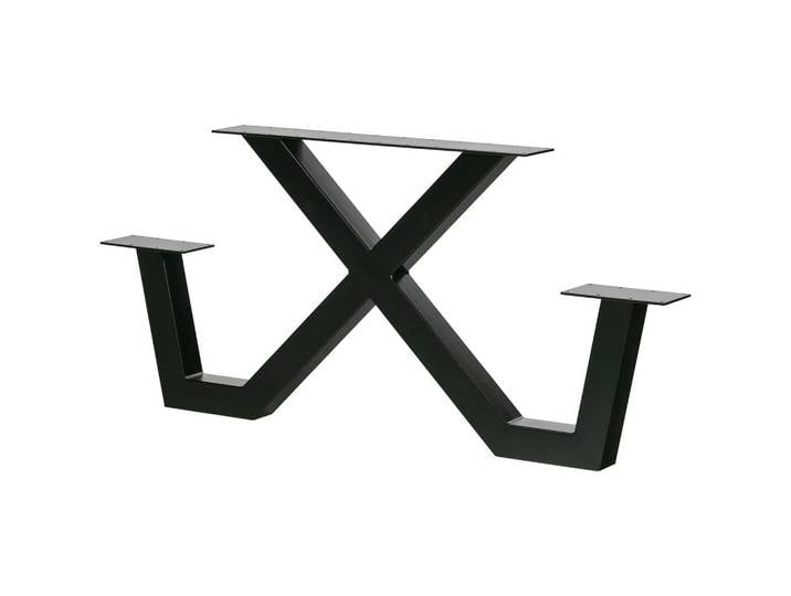 Livetastic Tischgestell Tablo, Schwarz, Metall, 13x70x142 cm, Arbeitszimmer, Schreibtische, Bürotischgestell