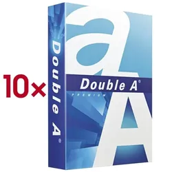 Double A 10x Multifunktionspapier A4 Premium 5000 Blatt gesamt weiß