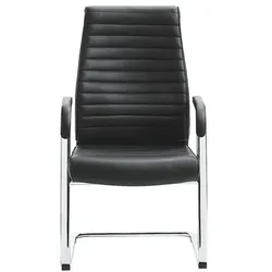 mayer Sitzmöbel Leder-Besuchersessel »San Diego« silber, 44 cm