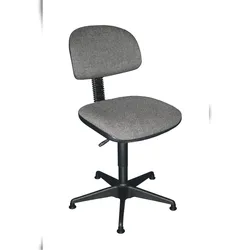 PROREGAL Antistatischer Arbeitsstuhl Arlington, kleiner Rückenlehne, ESD-Sitz, Sitzhöhe 42-55cm, Polstersitze, Stahl-Fußkreuz, Gleiter