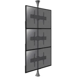 KIMEX Neigbare Boden-Decken-Stütze für 3 TV-Bildschirme 32'' - 75''