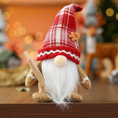 United Christmas Gnome Decoration Faceless Gnome Doll Scandinavian Christmas Window Ornament a