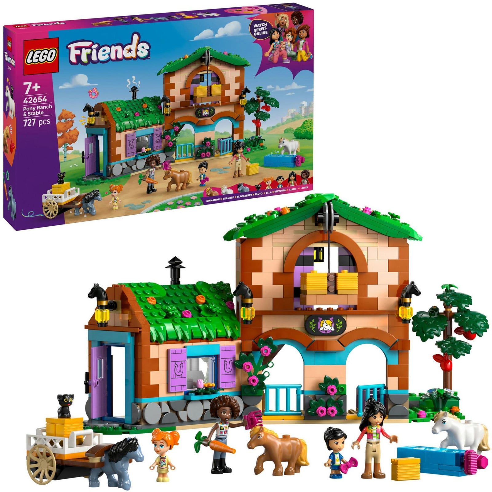 LEGO Friends Boerderij en paardenstal voor pony's 42654