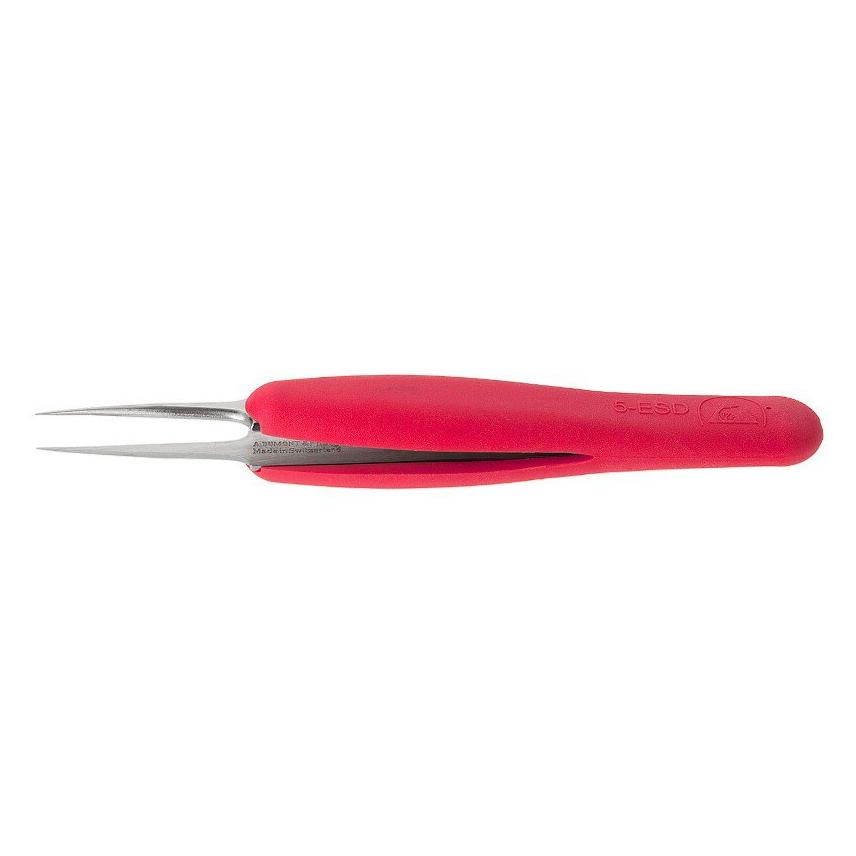 DuMont Pinzette Ergo ESD Typ 5, sehr feine Spitzen, amagnetischer Stahl (0304-5SAESD-ET1)