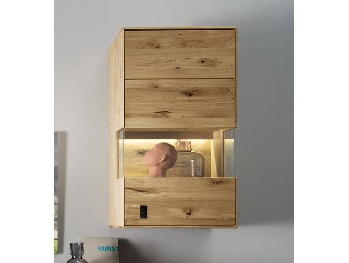 Hängevitrine 61x111cm 'Montreal' Wildeiche geölt