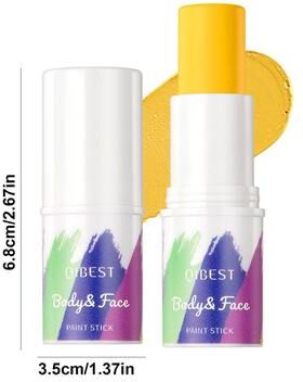 Rare Purchases Waterproof 8 Colors Face Body Paint Stick Long Lasting Sweat Proof Eye Stick, Rainbow Face Makeup Cosmetics For Festival 01