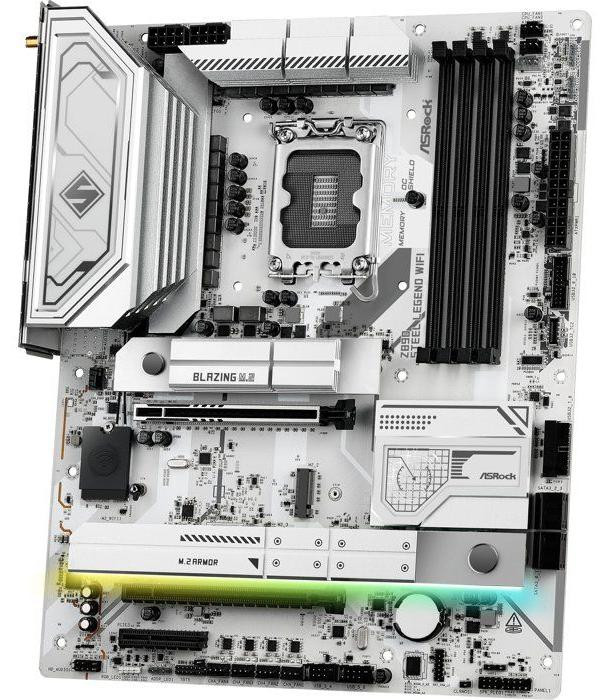 ASRock Z890 Steel Legend WiFi ATX Moederbord met Intel LGA1851 socket, DDR5 en WiFi 7