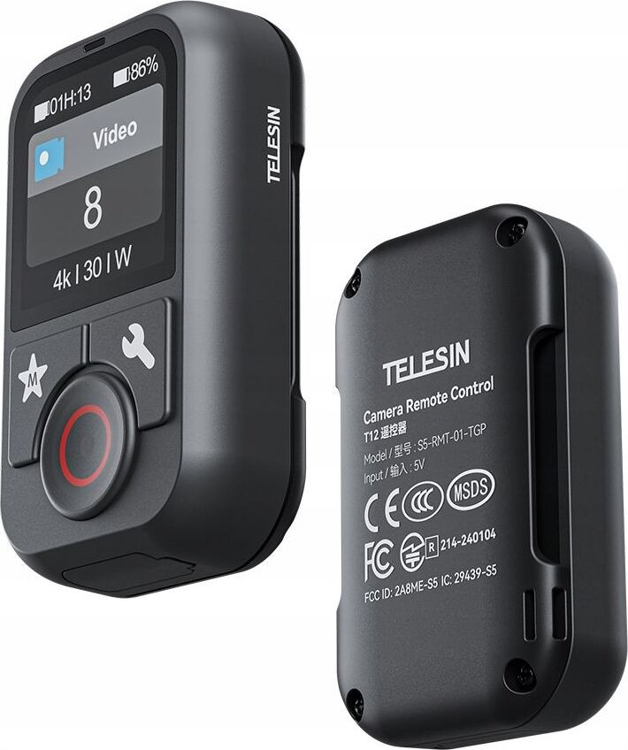 TELESIN afstandsbediening voor GoPro Hero 13/12/11/10/9/8/MAX