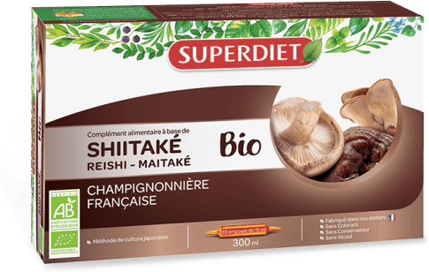Superdiet Shitake-Maitake-Reishi Bio 20 Ampoules