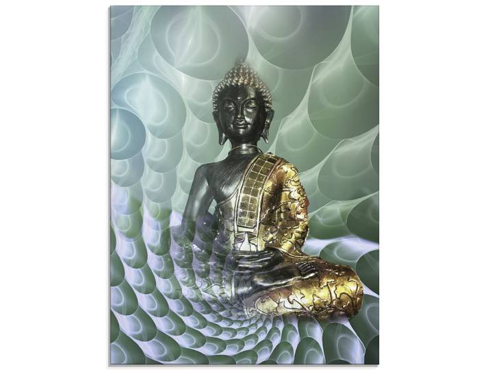 Glasbild ARTLAND Buddhas Traumwelt CB , bunt (farbe bild(er): bunt), B:60cm H:80cm, Bilder, Glasbild, in verschiedenen Grössen