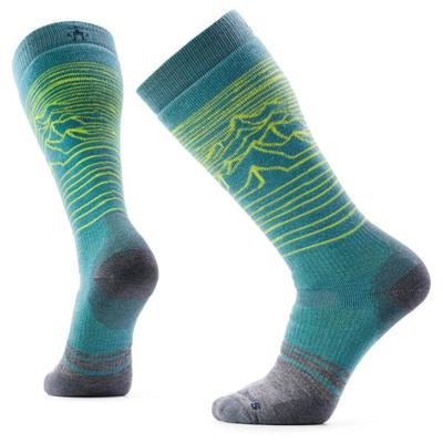 Smartwool - Snowboard Full Cushion Iguchi Pattern OTC - Skisocken 38-41 | EU 38-41 türkis