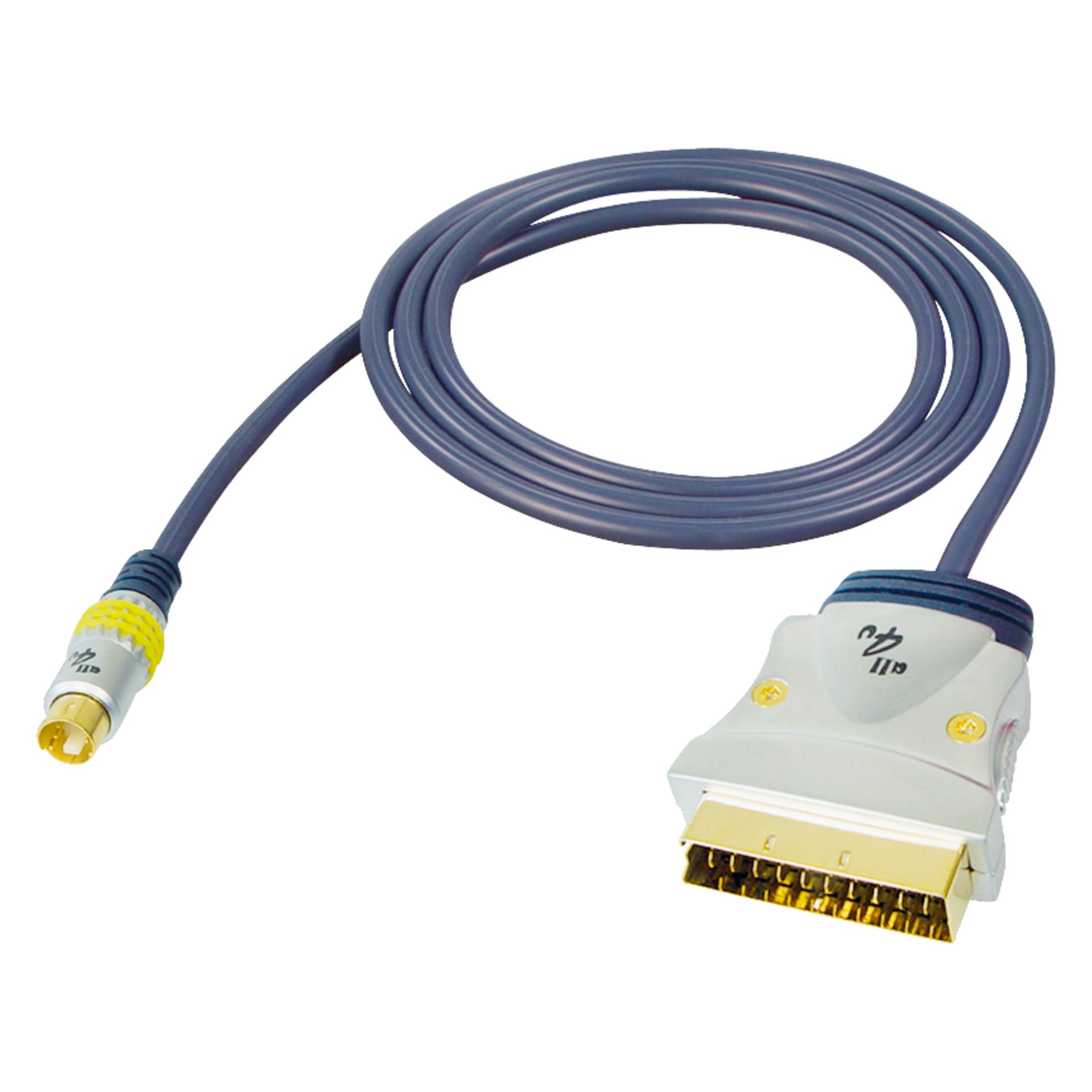 All4u Scart- / Cinch- + S-VHS-Kabel (10 m) (BBVS10-10L)