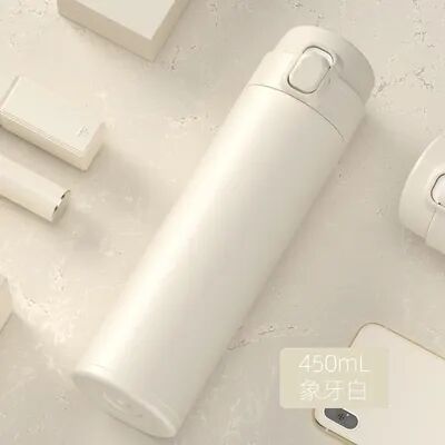 Uplifted Trends Stainless Steel Insulated Vacuum Flask Water Bottle Hot & Cold Travel Mug white