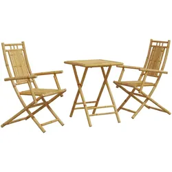 vidaXL 3-tlg. Bistro-Set Bambus