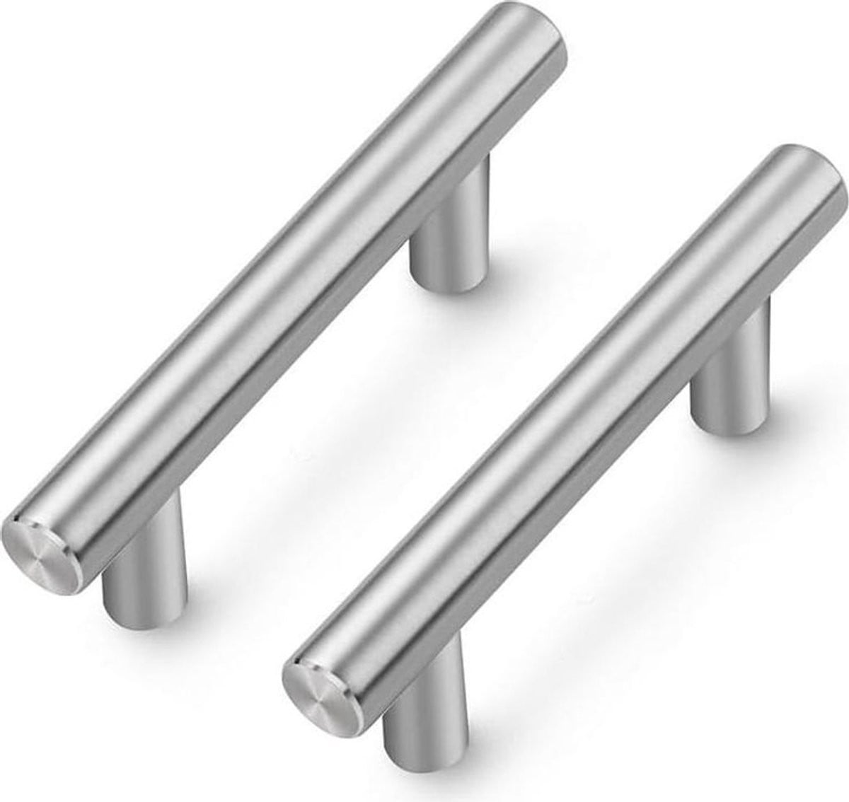 Meubelgrepen T-Bar Kastgrepen Roestvrij Staal Zilver 15 stuks 64 mm