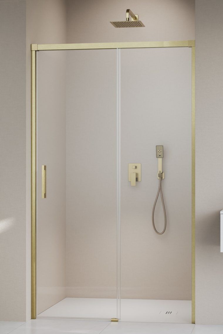 Radaway Idea DWJ Brushed Gold drzwi wnękowe 100cm prawe szczotkowane złoto 387014-99-01R