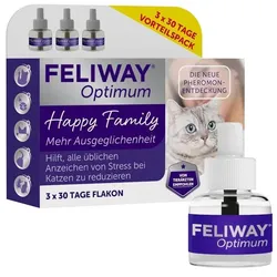 CEVA Feliway Optimum 3er-Pack Diffusor-Nachfüllungen 3x48ml