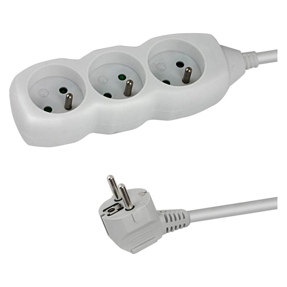 Esperanza Power Strip 3 Sockets 1.5m White (3x, 1.50 m) (54062025)