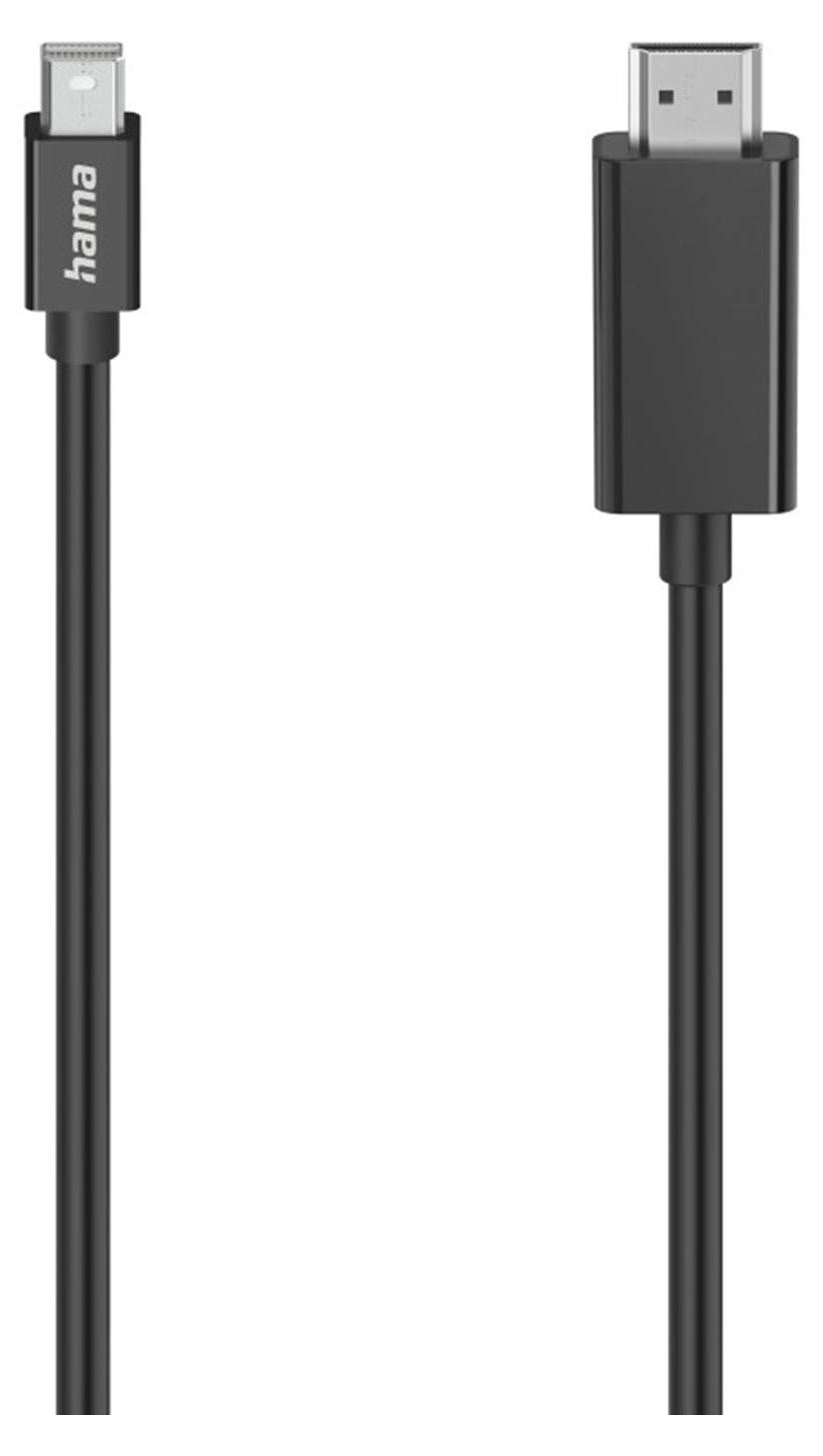 Hama Mini DisplayPort naar HDMI kabel, 1,5 meter, recht, mannelijk naar mannelijk